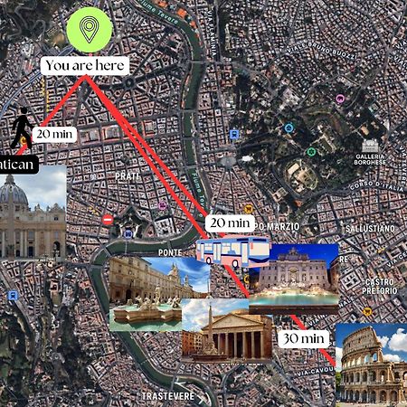 רומא Ottaviano - 10 Min Dal Vaticano מראה חיצוני תמונה